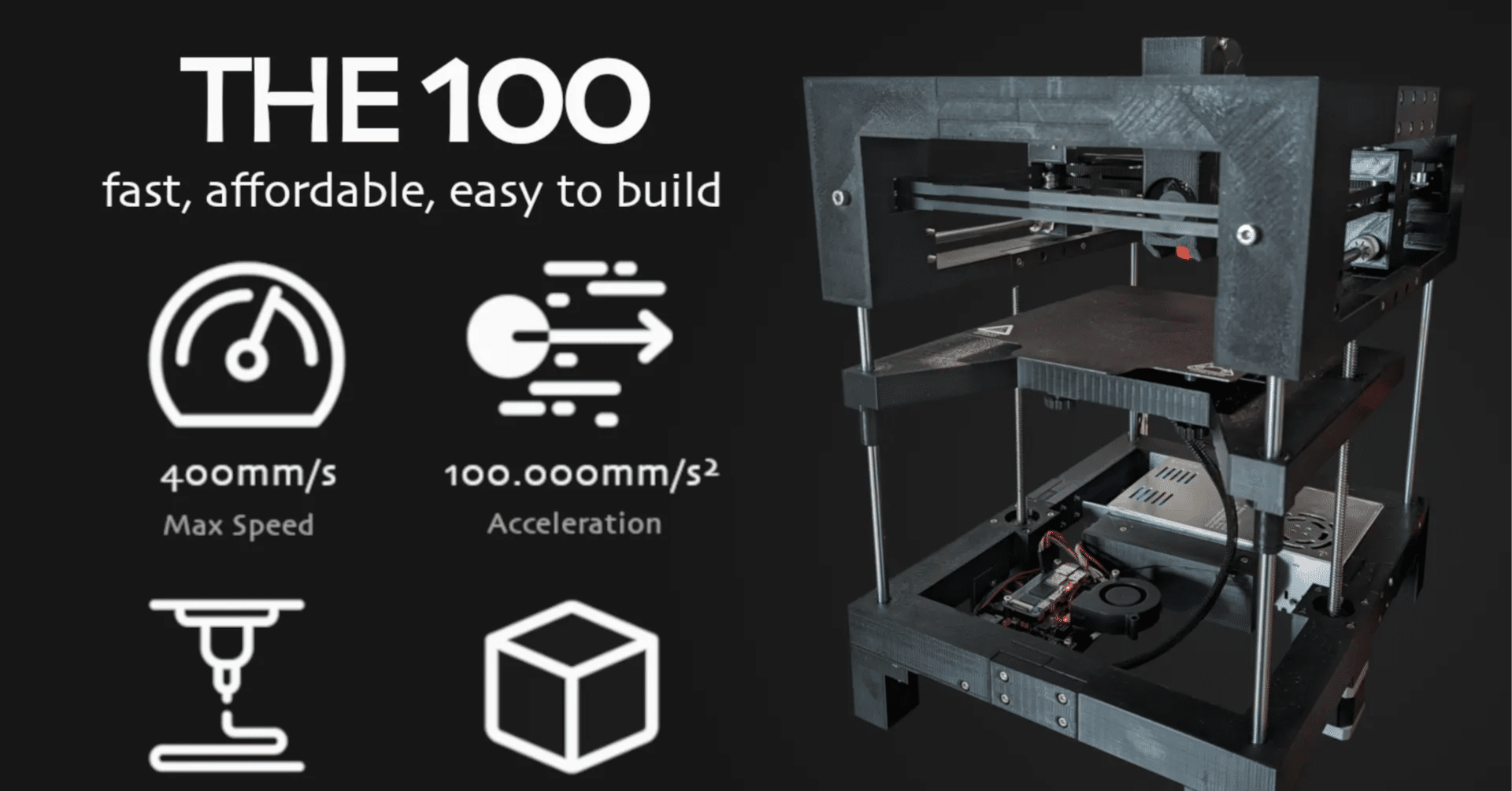 高速なオープンソース3Dプリンター 