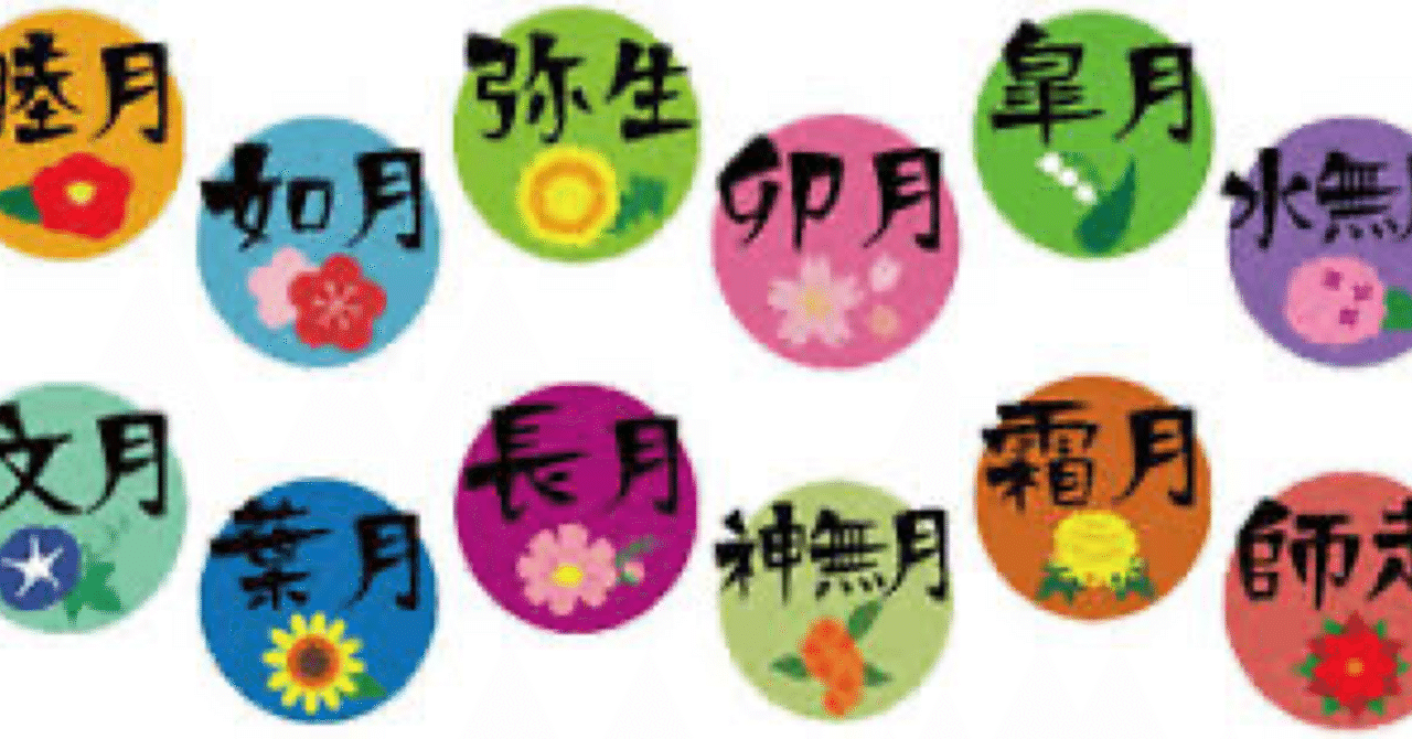 切り絵(和風月名) of