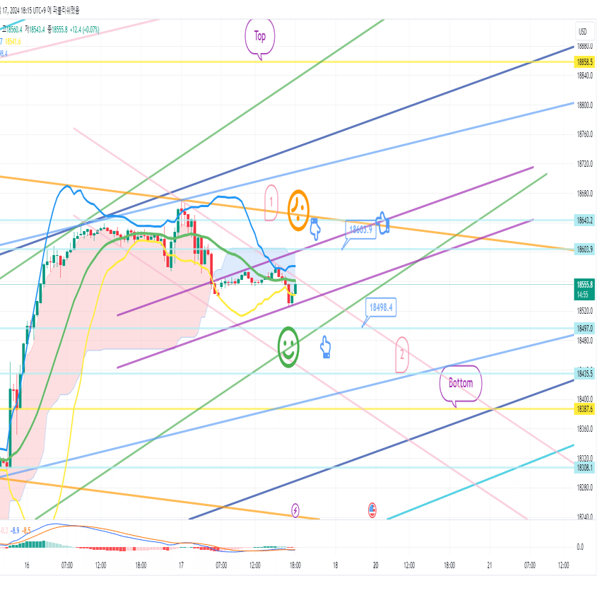 2024年05月17日NASDAQ(ナスダック)チャート(相場)分析｜ビットコインガイド