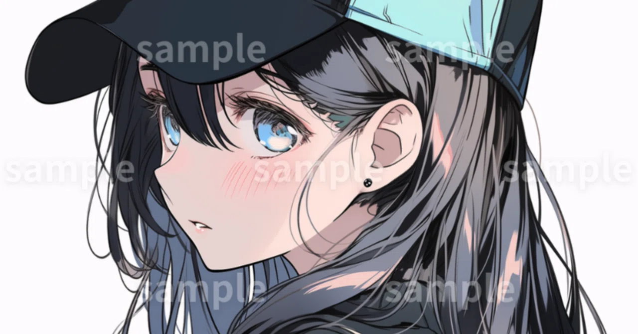 イラスト】「キャップ女子」のフリー素材｜女性・挿絵・ブログのアイ