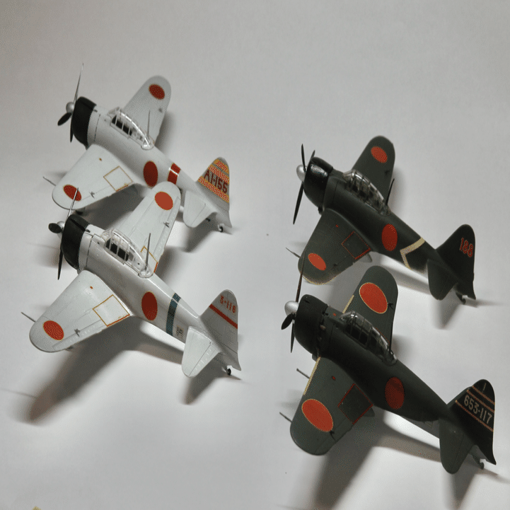 【レトロ】プラモ戦闘機大作戦 1/72 レシプロ戦闘機コレクション｜スイートネイル