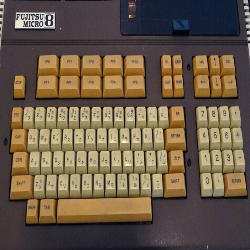 FM-8のキーボードとキーコード｜kzn