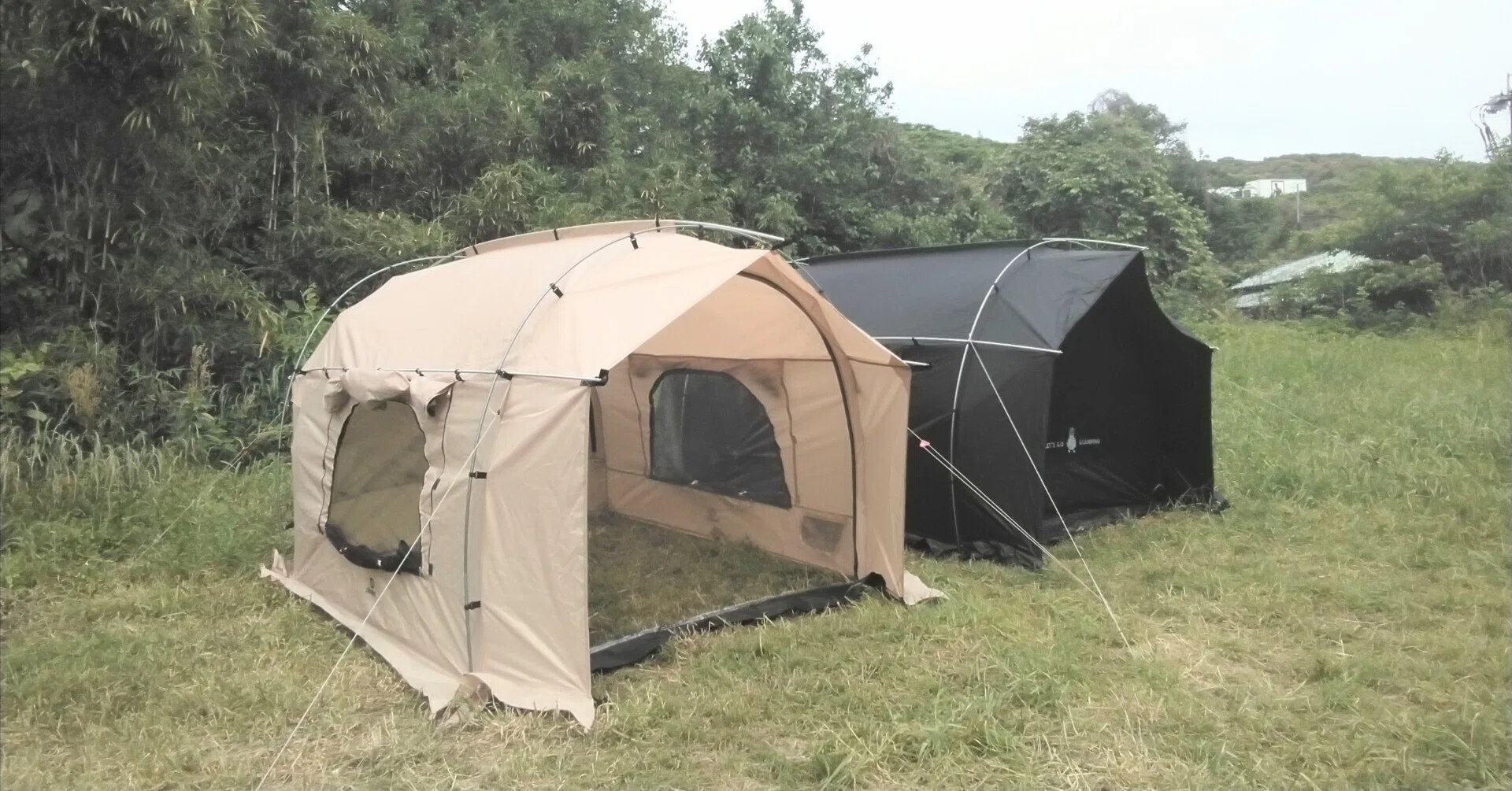 GOGlamping 【カヌーテント】本体+TPUドア1枚 TPU 窓2枚セット テント・タープ