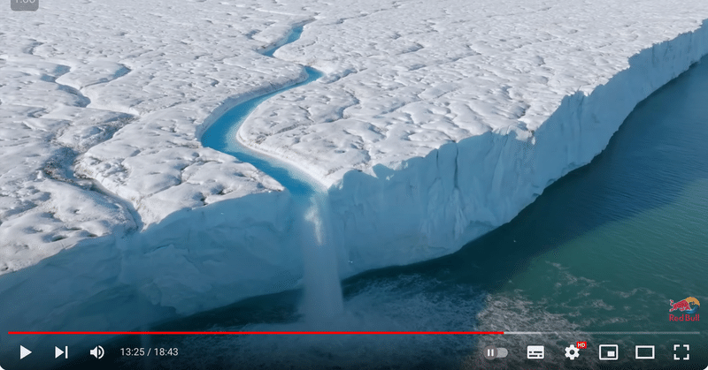 【Red Bull YouTube】人里離れた氷の滝をカヤックで渡る！やはり自然が最強では？
