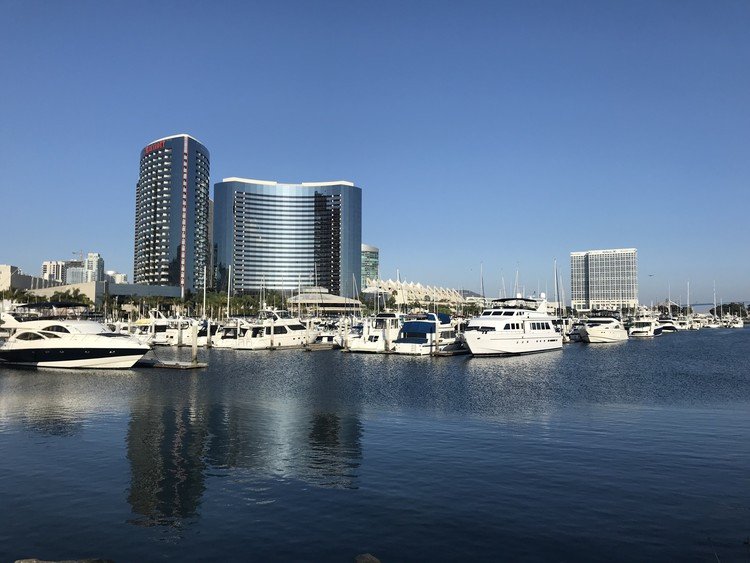 街と海の融合が素晴らしい、seaport village。アメリカならではのワンシーン🇺🇸