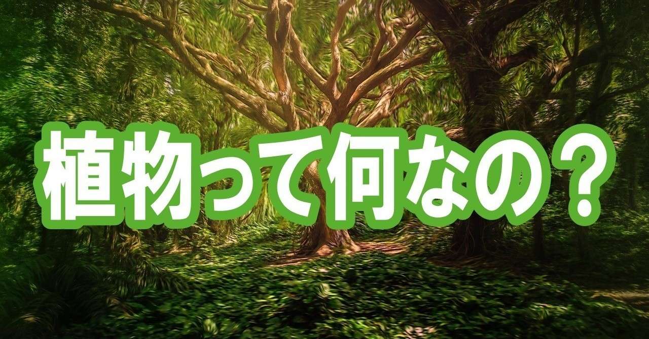 植物とは 葉緑体を持つ生物 ではない 緑木リョク Note
