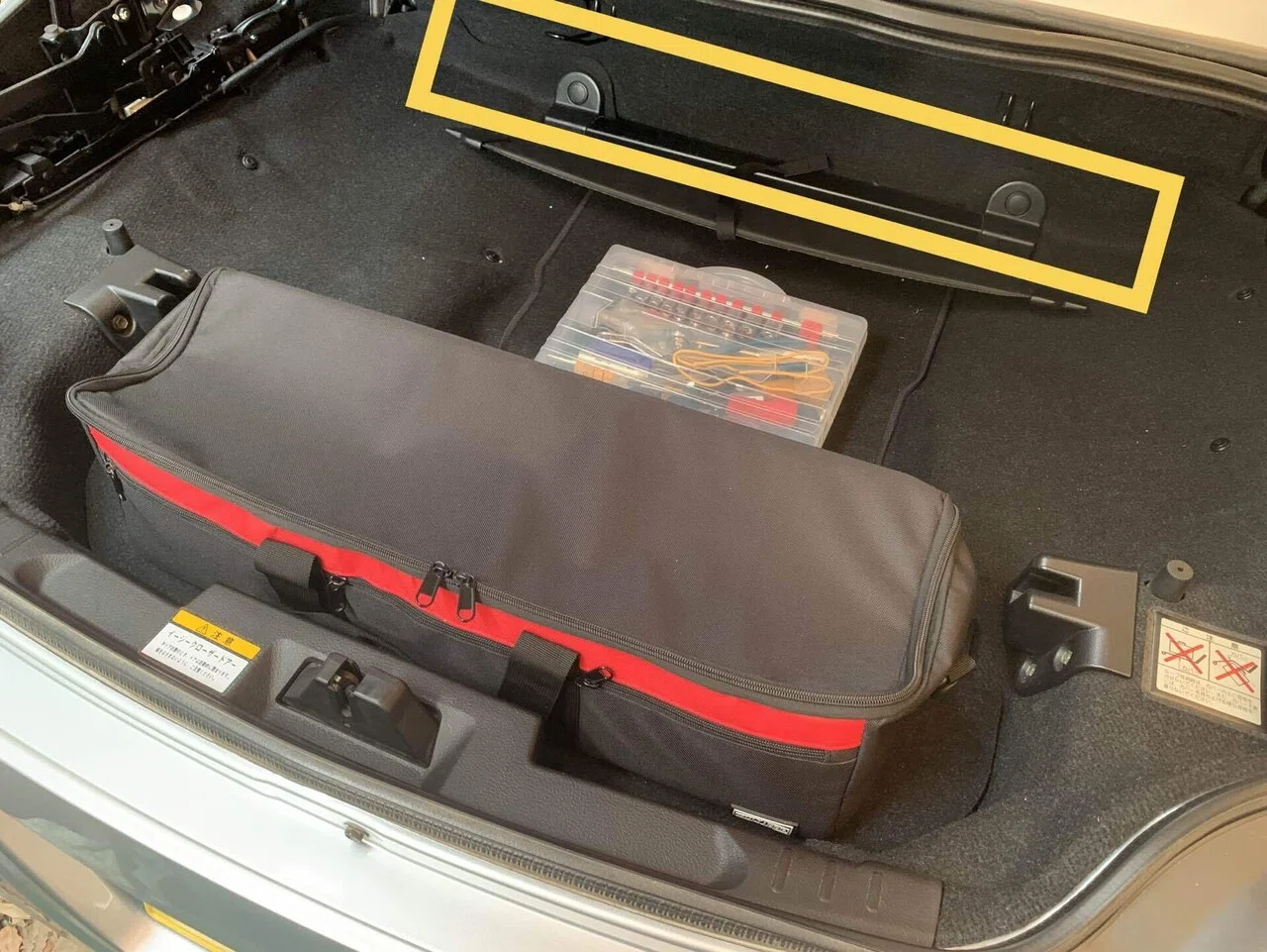 ⭐︎コペンL880Kいつでもオープンできる条件下でのトランク収納｜まつ