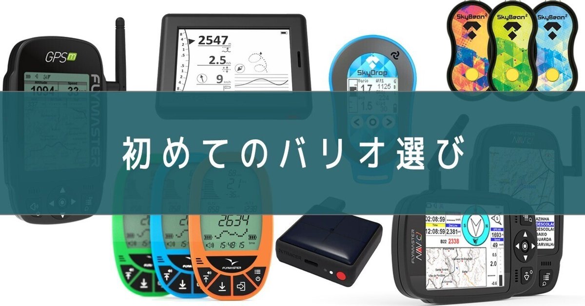初めてのバリオの選び方｜パラグライダー｜前堀 善斗｜そら、飛ぼう
