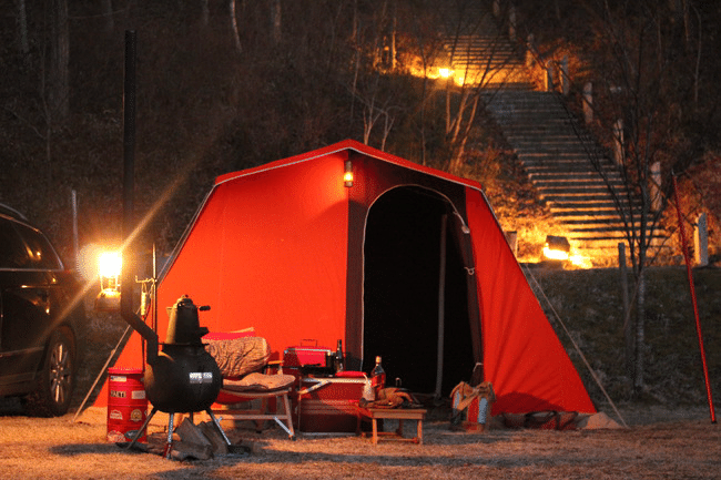 極上の夜に寒さ痛すぎる朝、そんな新幕デビューソロキャンプ｜今日も