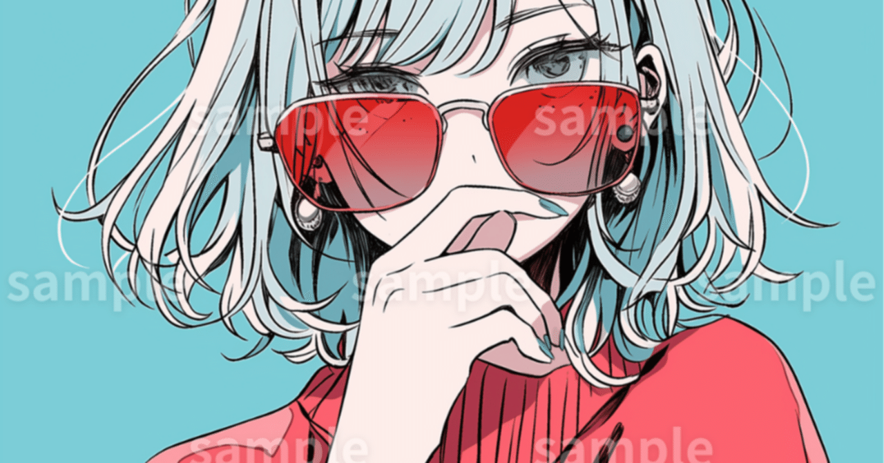 イラスト】「サングラス女子」のフリー素材｜アイコン・女性・挿絵