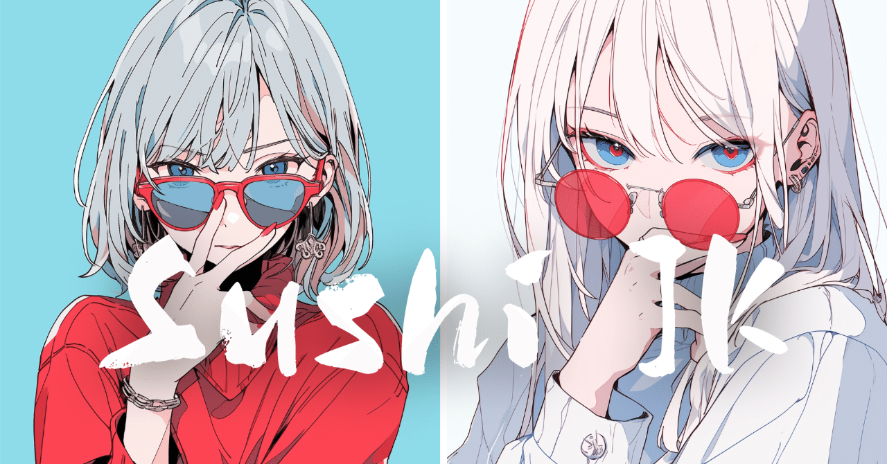 イラスト】「サングラス女子のアイコン」フリー素材2枚セット