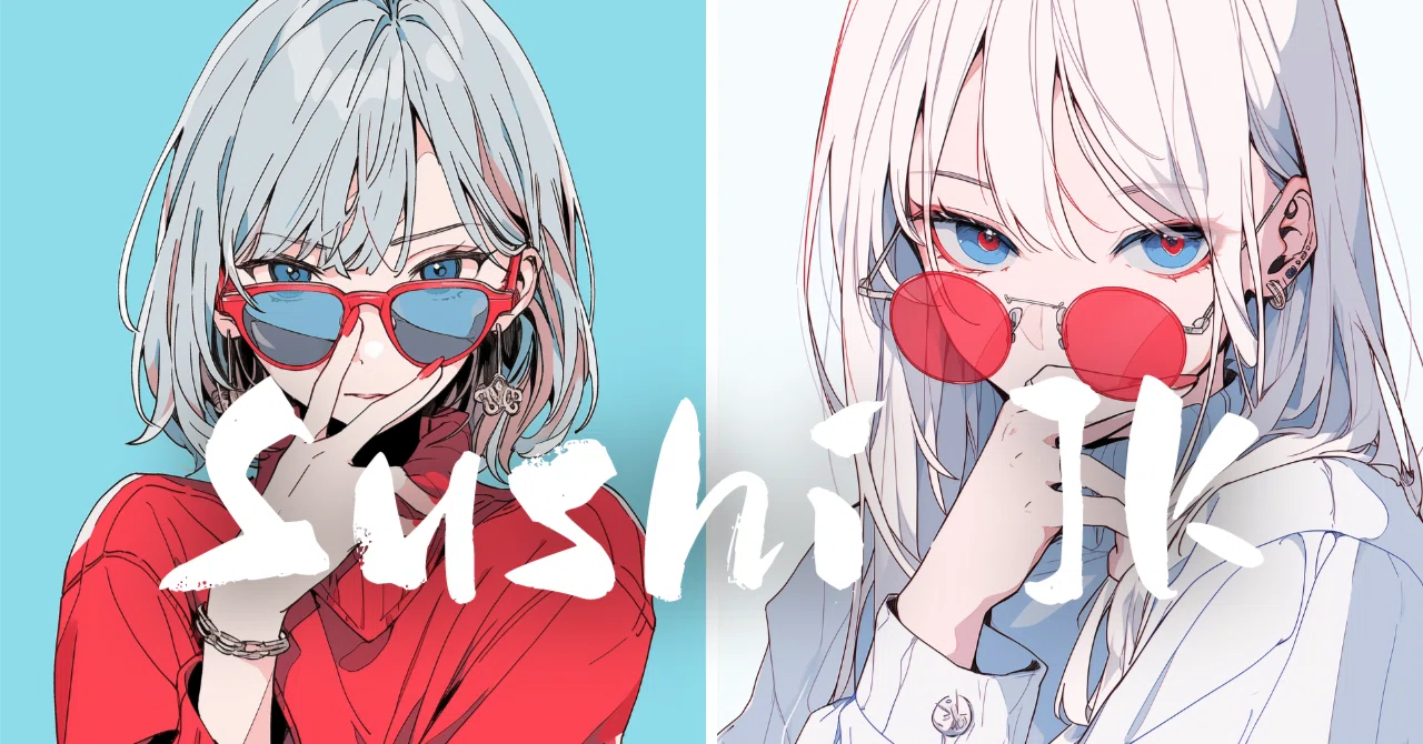 イラスト】「サングラス女子のアイコン」フリー素材2枚セット