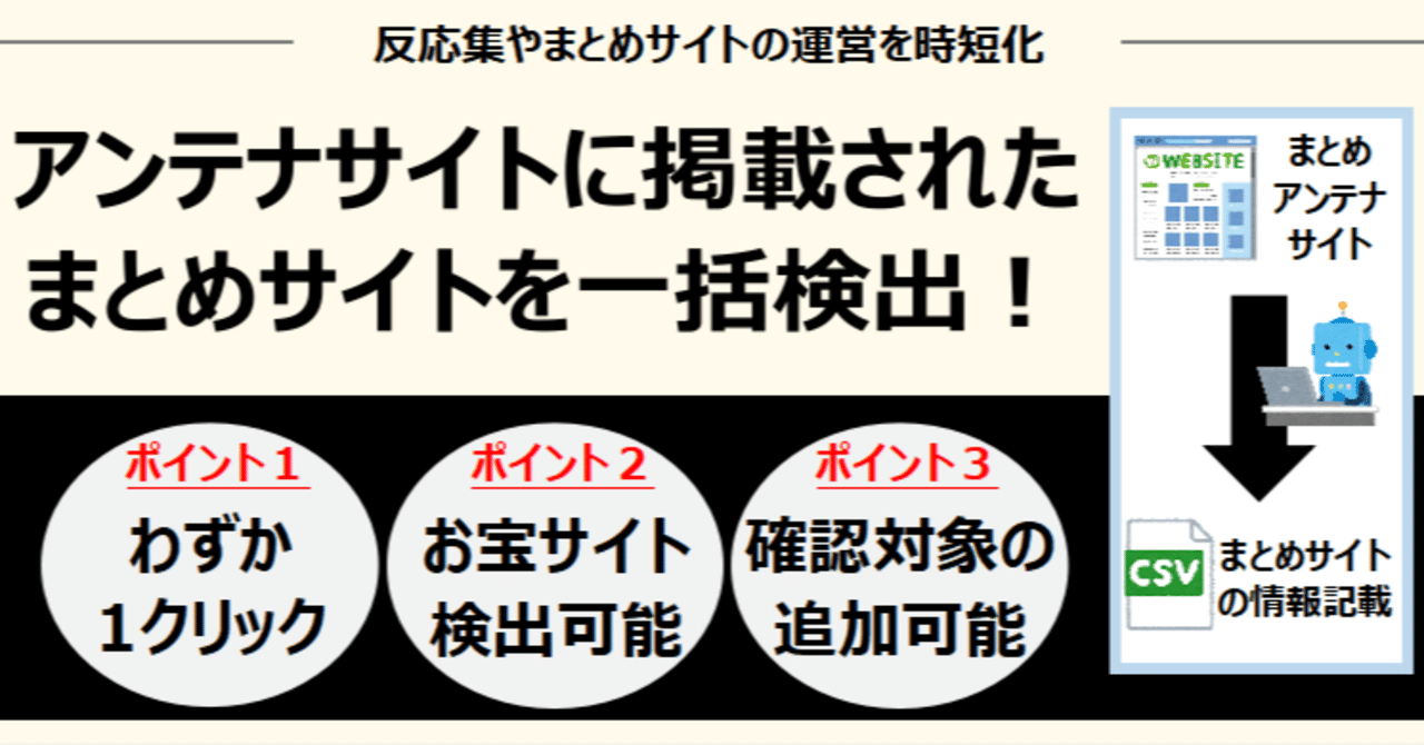 自動化】アンテナサイトを一括確認！反応集に使えるまとめサイト検索を