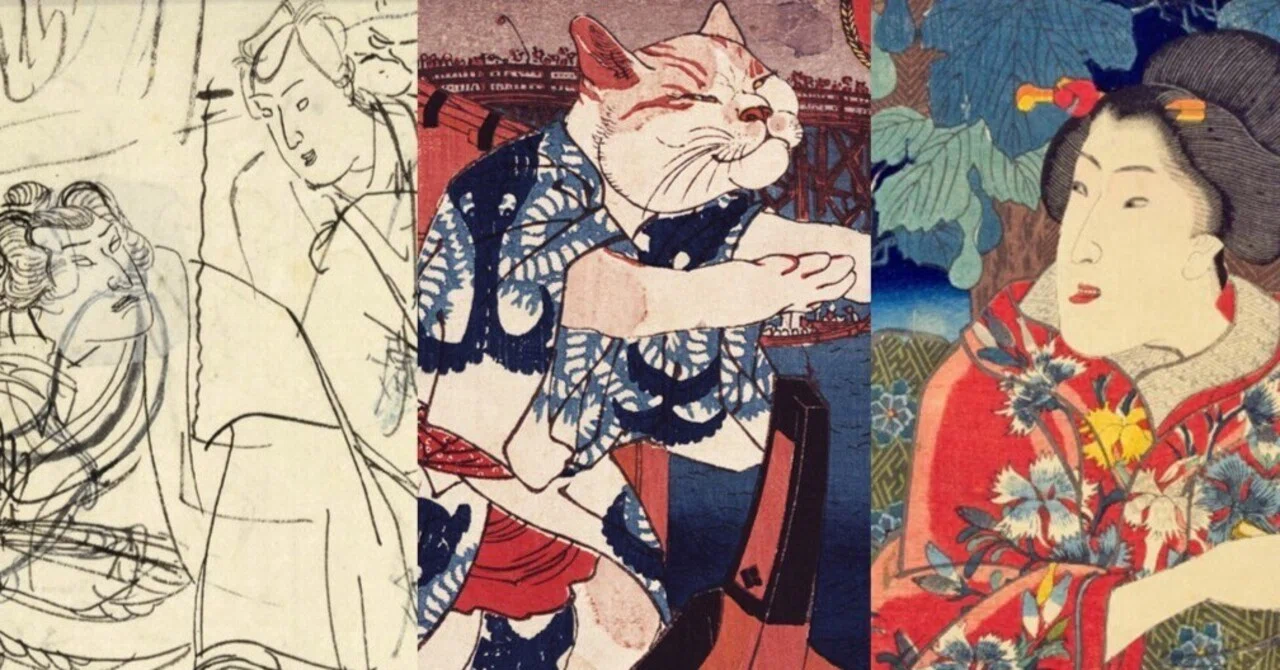 パブリックドメインから歌川国芳の団扇絵を集めてみた｜太田記念美術館