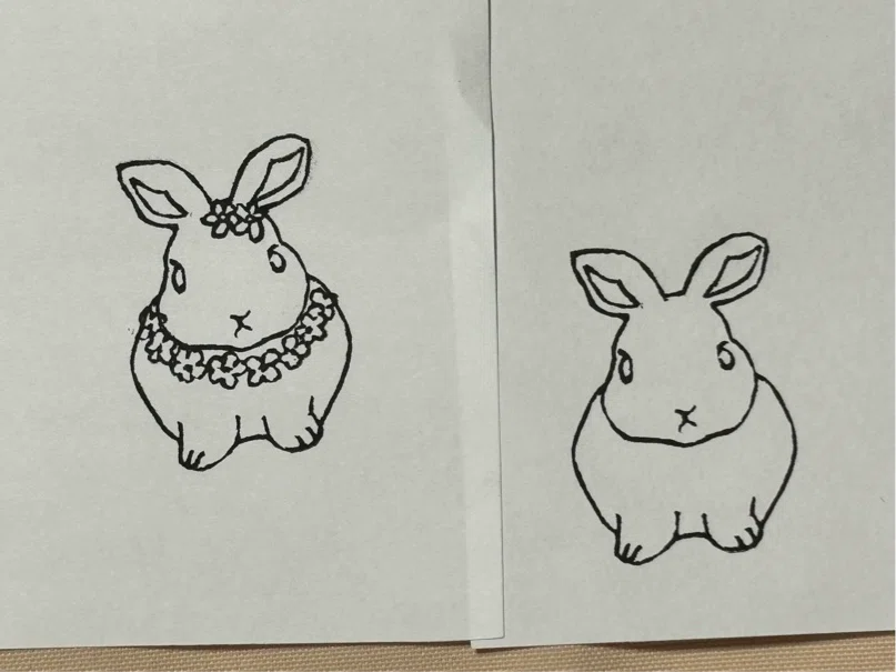 消しゴムはんこ(ウサギ)｜すぐり堂 すぐり