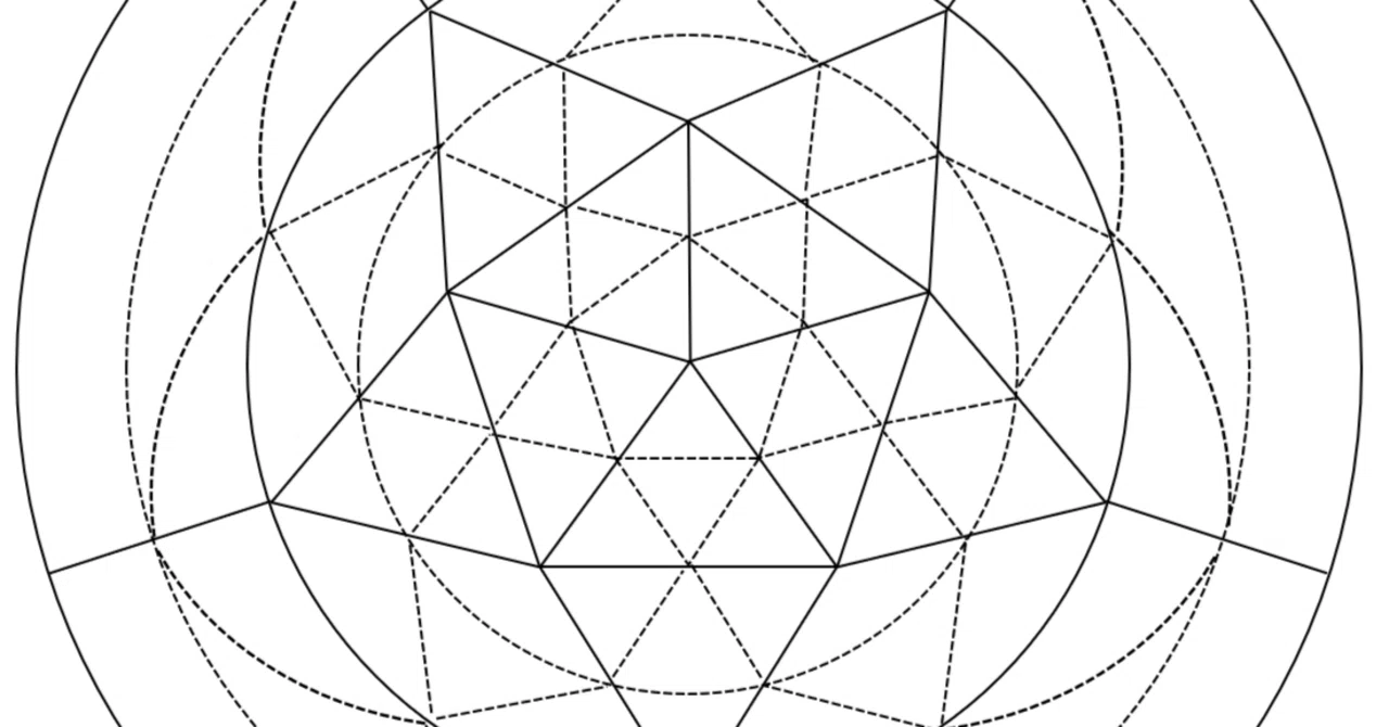 ひずみがある「80面体」の平面図示（1）｜ラジくまる
