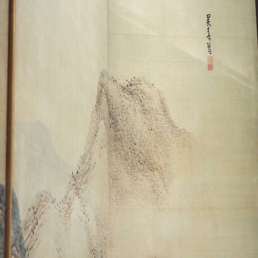 わたしも思いました…これは呉春の傑作です。《山水図屏風》@東京国立