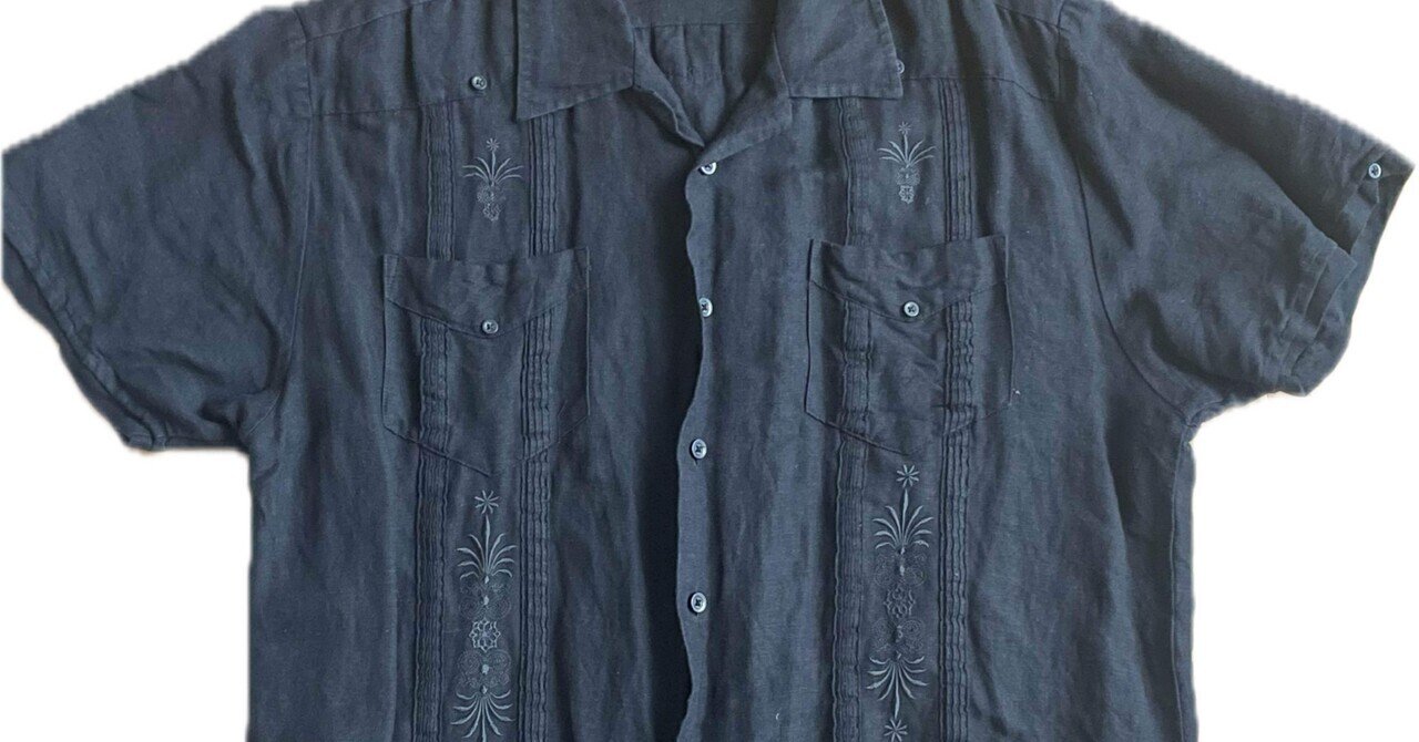 未完成品 ⚠️発送前アイロンかけます 古着 キューバ長袖シャツ 古着 GUAYABERAS