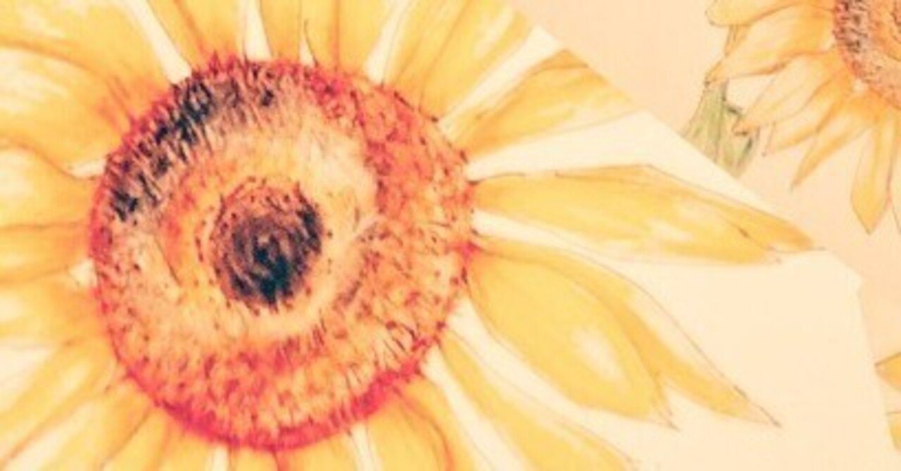 油絵, 夏, あじさい, ひまわり, ご機嫌