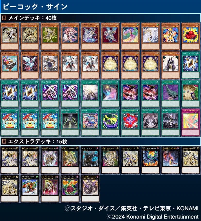 遊戯王デッキ紹介『ピーコック・サイン』｜らんどる