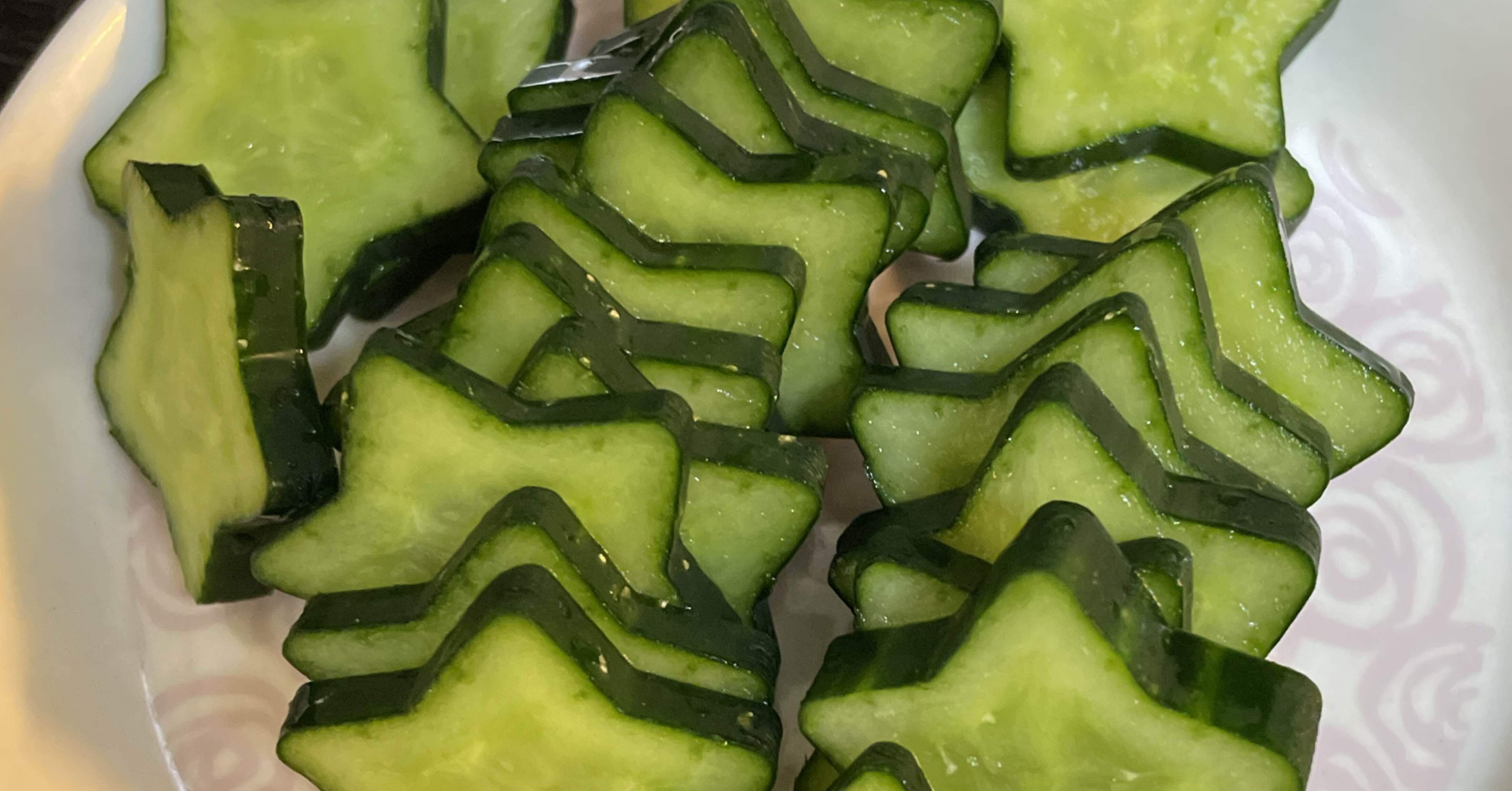 星型きゅうりが実りました！｜akuusa