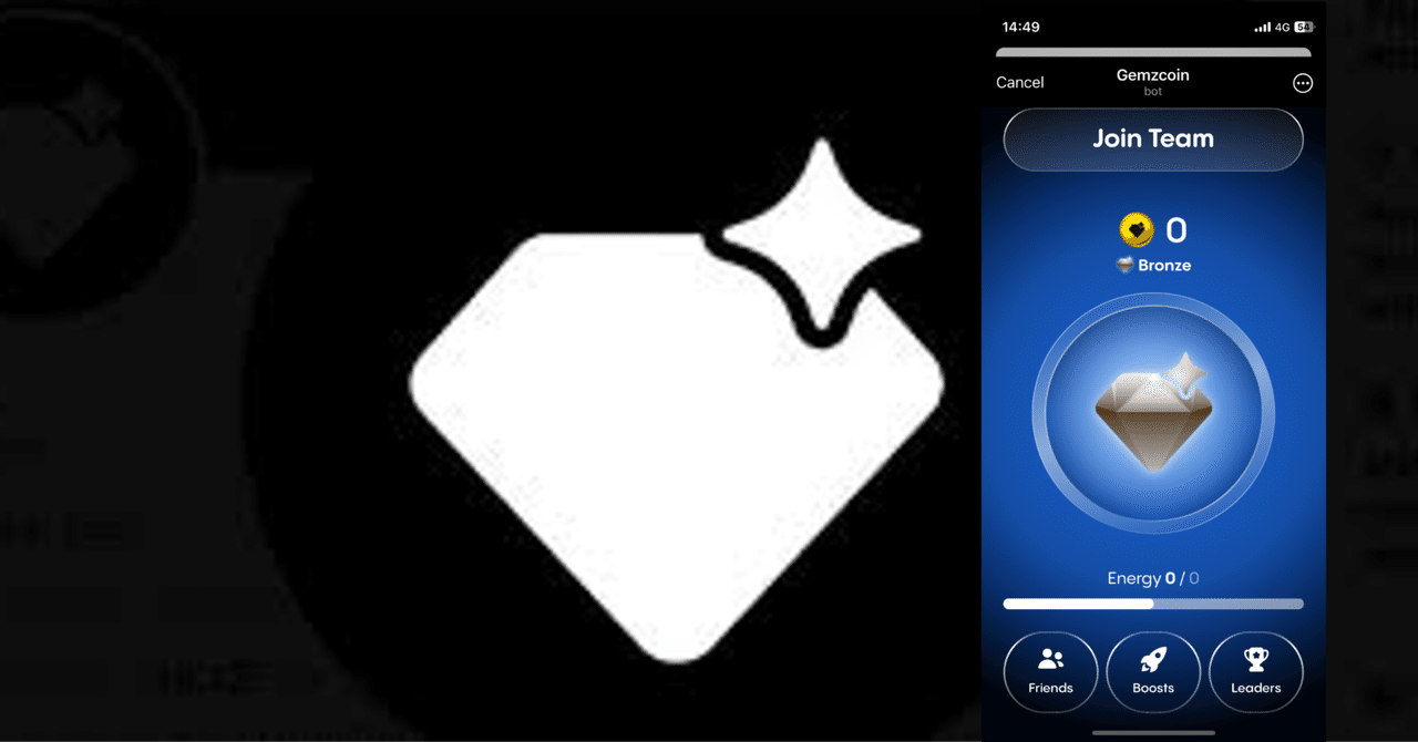 Gemzcoin テレグラムのタップゲーム、Tapbot放置でポイント稼ごう！｜karukan