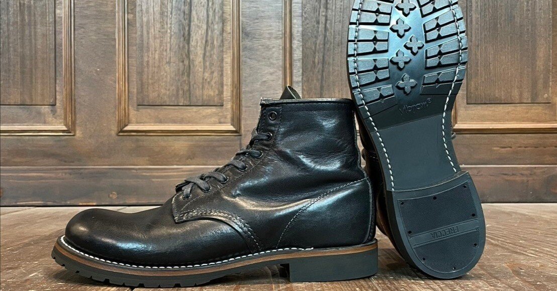 訳アリ　加水分解しないvibram底　ベックマン9014 ブラックフェザー7D 4f5ee0803095449fa68fd5ac6b86be