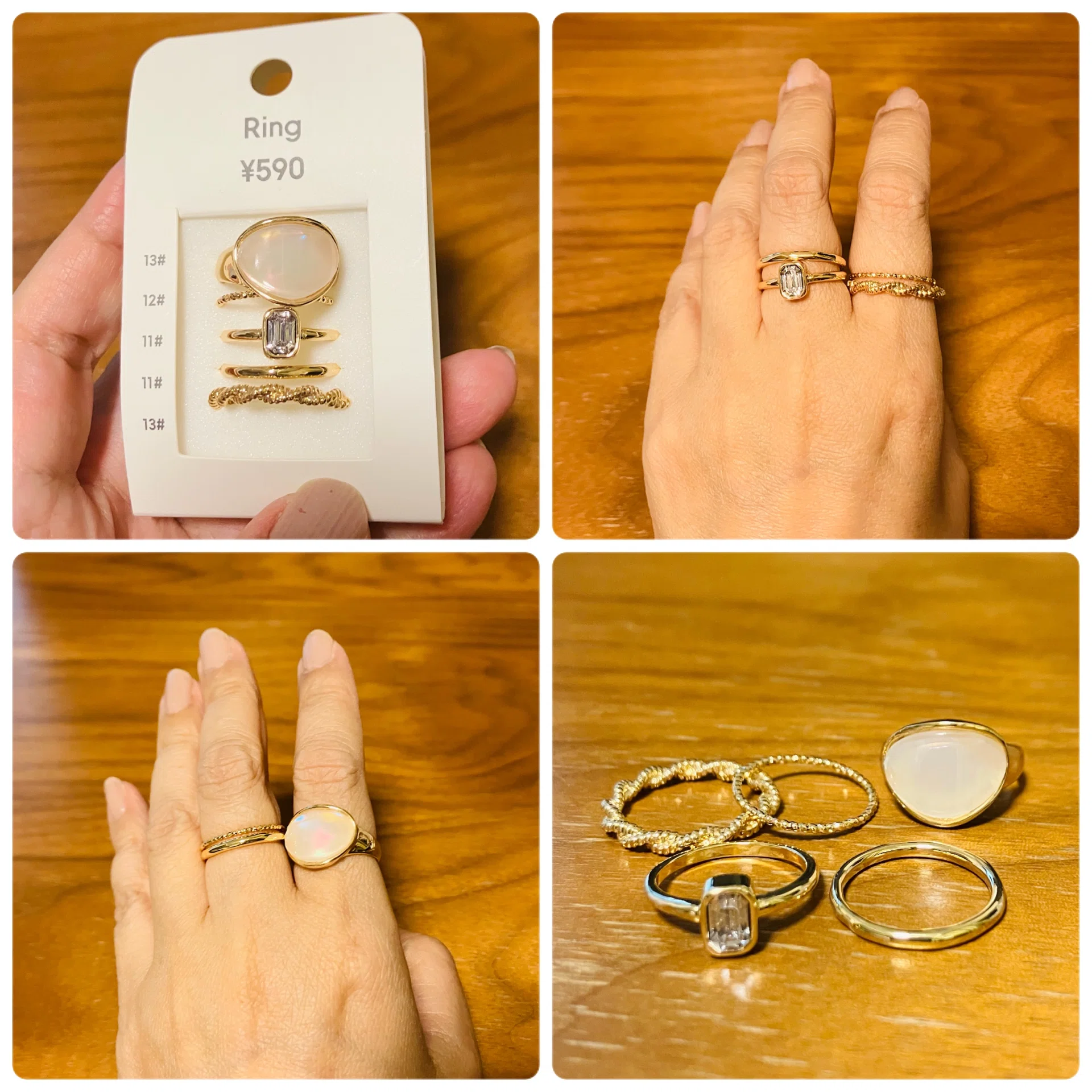 お値下げ！！指輪 気になっていたGUのリングを買ってしまった♡ 定価590円が490円に