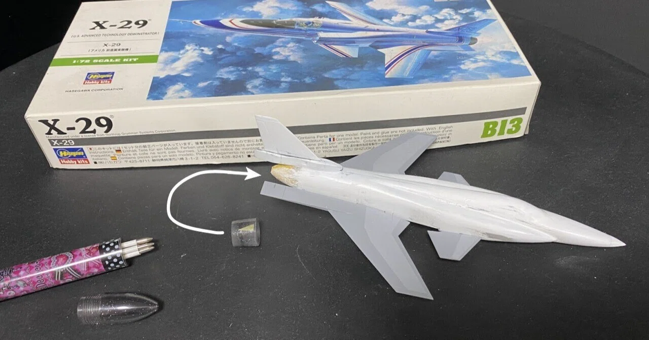 X-29 前進翼試作戦闘機を旅客機として製作。｜ホビーだらけ・架空