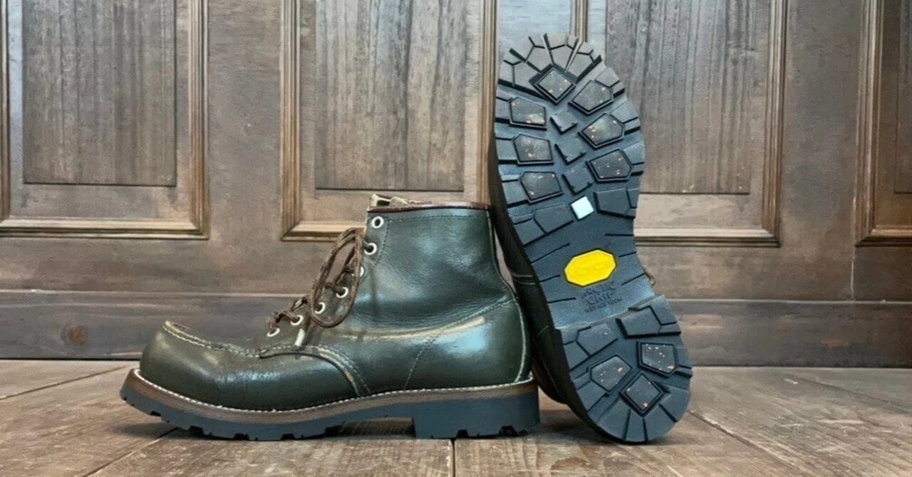四角犬タグレッドウィング 白 犬タグ REDWING 8180 セッター ブーツ 緑 