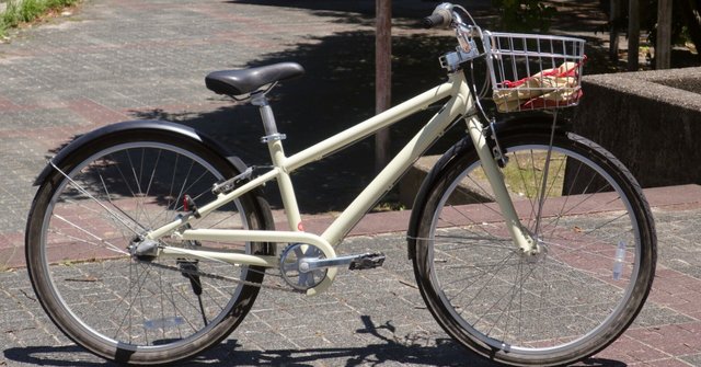 今日の無印良品26型アルミ自転車。