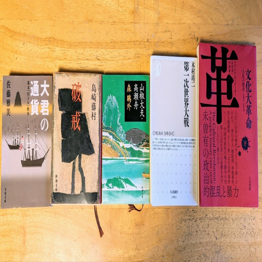 読書日記その556〜560 「第一次世界大戦」 「破戒」 「文化大革命 下