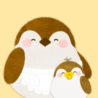 すずめのおやこ