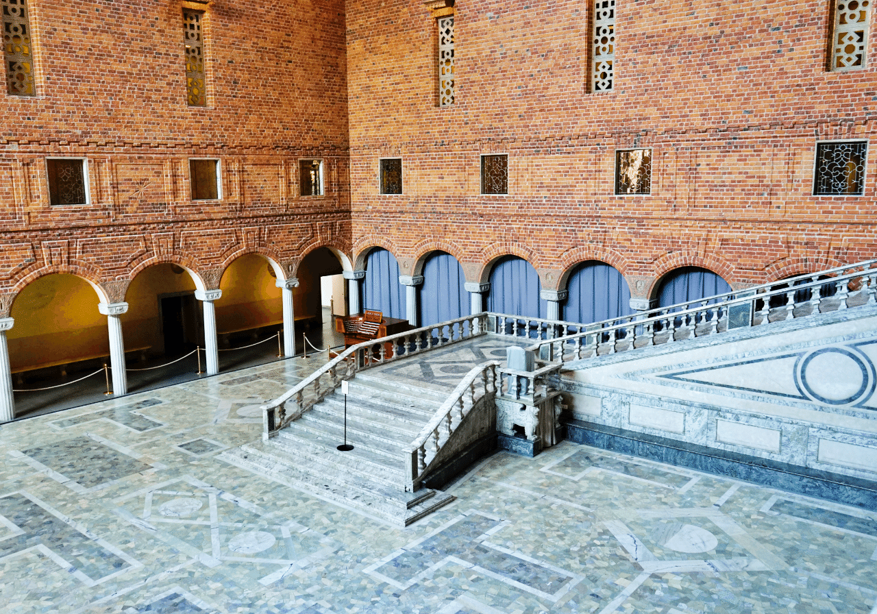 ノーベル賞晩餐会の会場 ストックホルム市庁舎 スウェーデン Shun Hazama Note