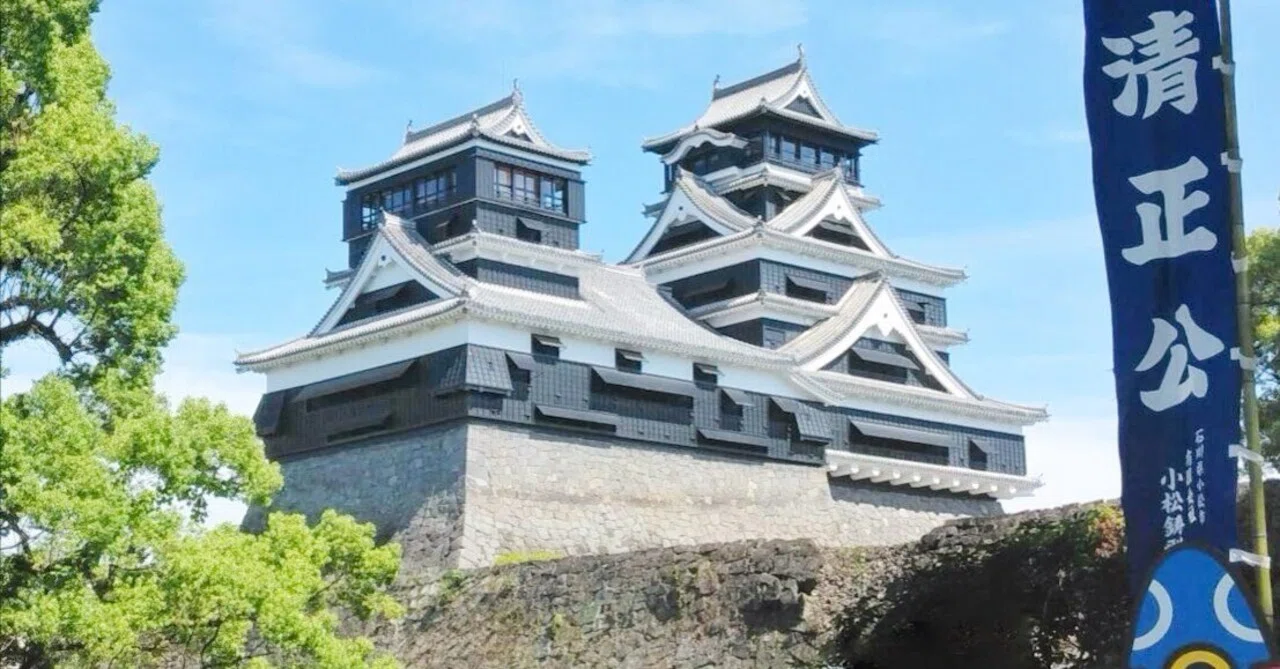 熊本城の黒い瓦 （一弥記者）｜くまモン記者団