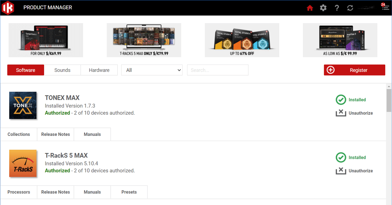 IK Product Managerを完全にリセットするには|IK Multimedia IK Product Managerを完全にリセットするには|IK Multimedia