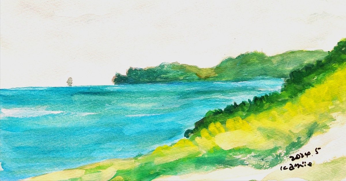 北海道 神威岬(積丹)の油絵 北海道 神威岬(積丹)の油絵