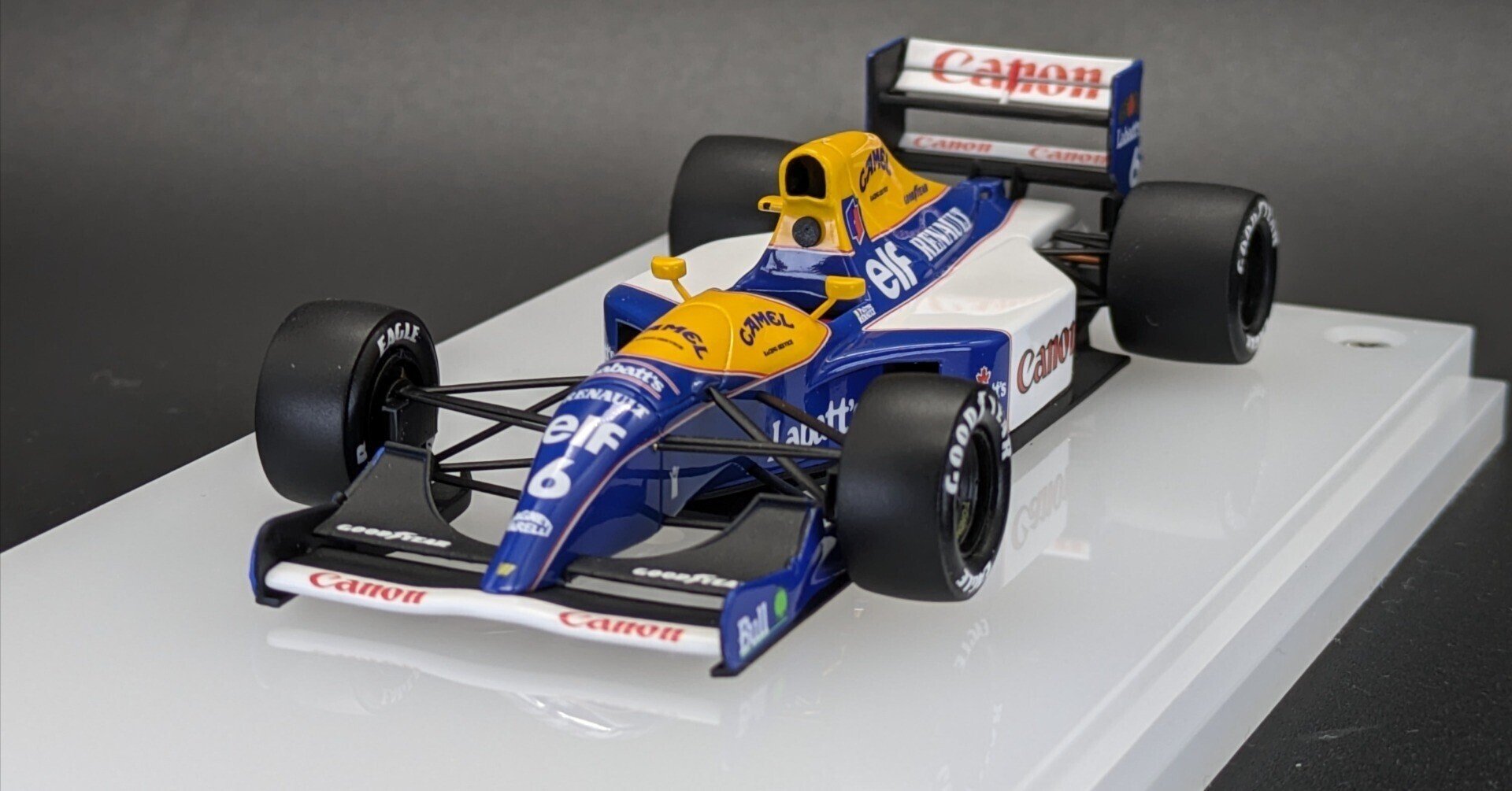 ★1/43★ウィリアムズ ルノー FW14★N.マンセル★キャメルタバコカスタム 1/43 ウィリアムズ ルノー FW14 N マンセル レッド5 キャメル
