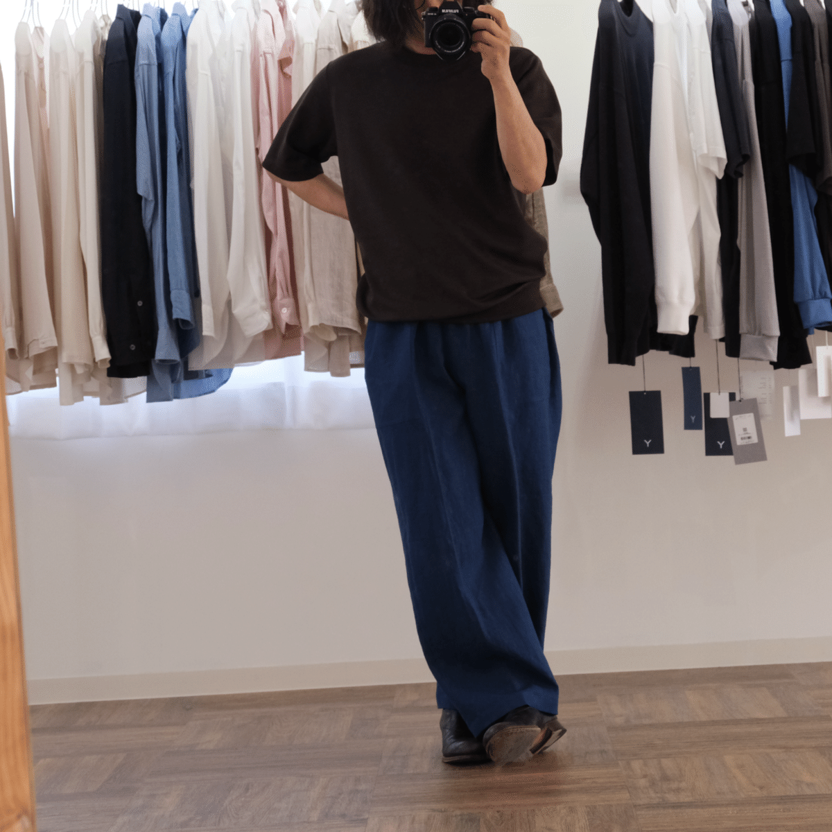 Gorsch the seamster 黒 リネン シャツ　48 Gorsch the seamster 黒 リネン シャツ 48 - メルカリ