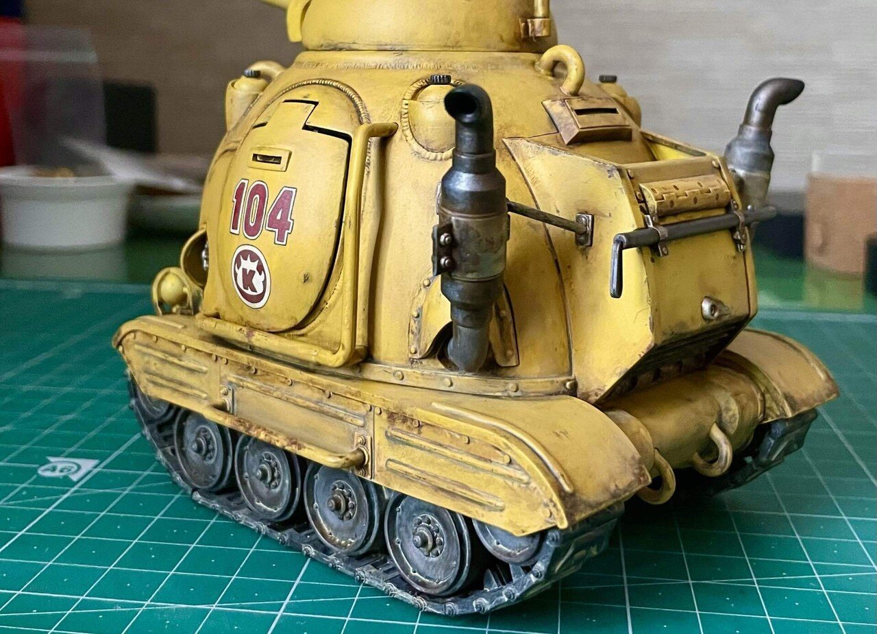 サンドランド国王軍戦車隊104号車のプラモデルをつくる｜渡辺あきら