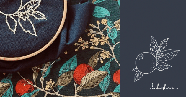 刺繍日和｜akaiki_shiroimi