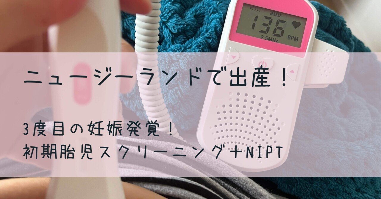 3度目の妊娠発覚!初期胎児スクリーニング+NIPT 3度目の妊娠発覚!初期胎児スクリーニング+NIPT