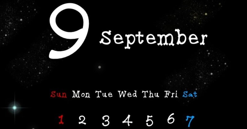 無料に切り替えました 9月のシンプルカレンダー壁紙 3種類です ホワイト ブラック スターブラック ねこやま ユーモアとシュールな4コママンガ Note