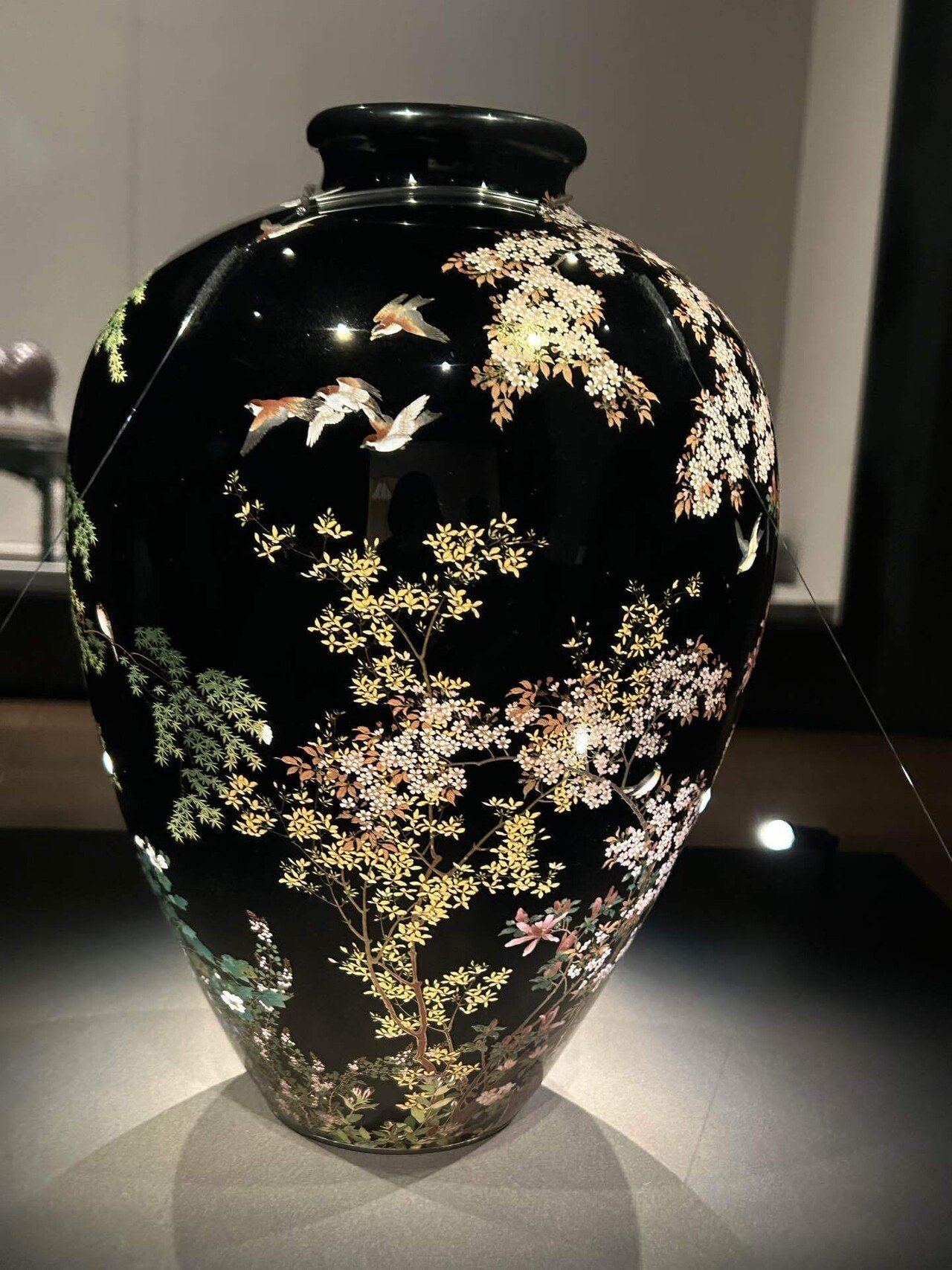 並河靖之〜七宝四季花鳥図花瓶|blanche 並河靖之〜七宝四季花鳥図花瓶|blanche