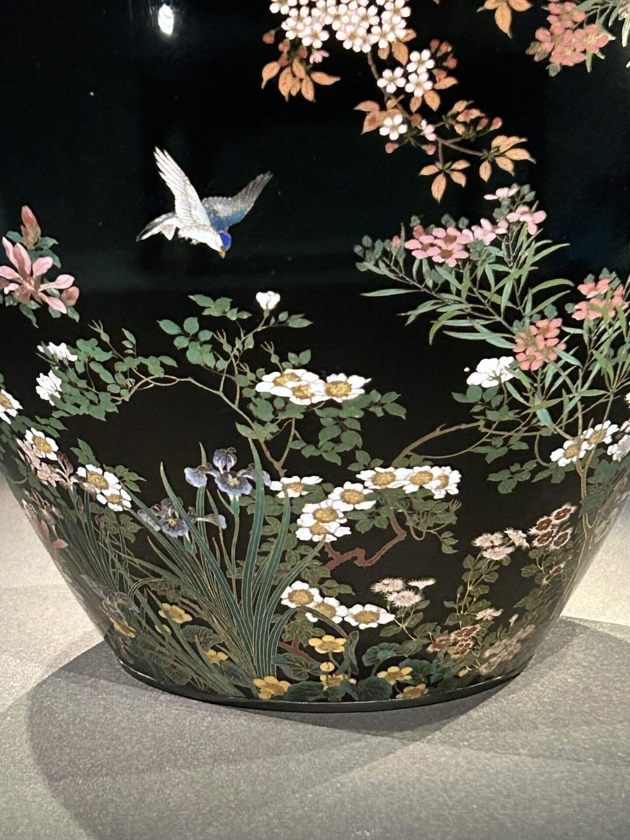 並河靖之〜七宝四季花鳥図花瓶|blanche 並河靖之〜七宝四季花鳥図花瓶|blanche