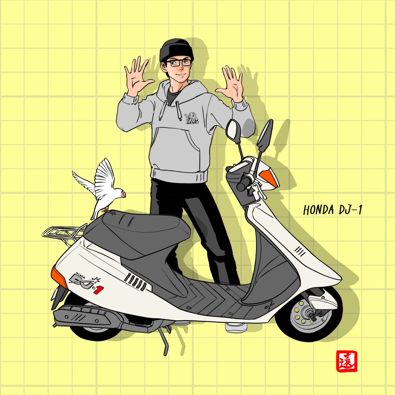 今日の文鳥】ホンダDJ-1｜遠野雄一郎
