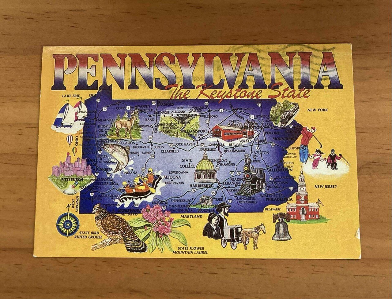 Postcrossing で届くマップカード（地図のポストカード）で世界旅行