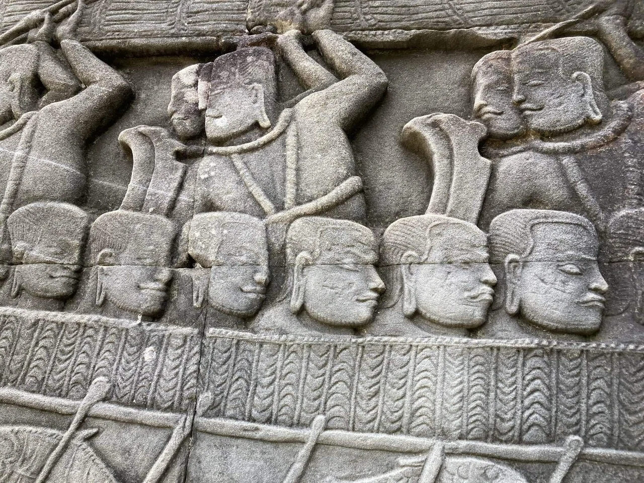 遺跡探訪 82】 800年前の日常が描かれるバイヨン第一回廊レリーフ