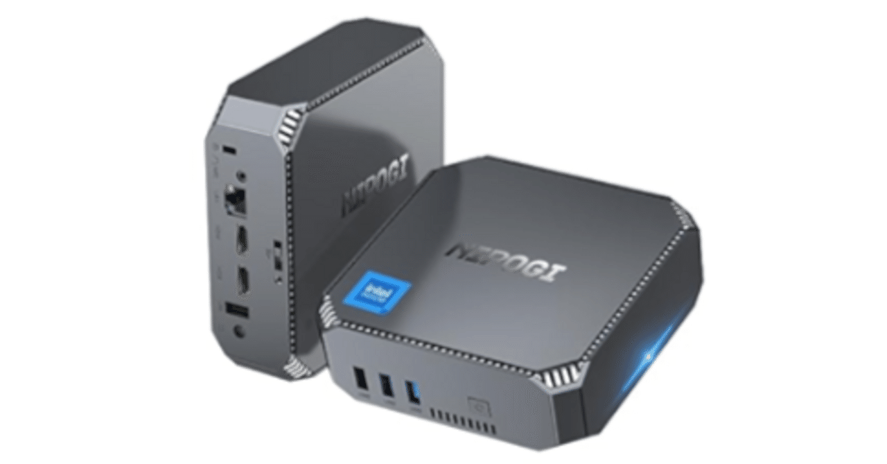 【今だけ‼️】NiPogi ミニpc n100 1式セット NiPoGi ミニPC N100：省スペースで高性能なインテルN100搭載のミニ