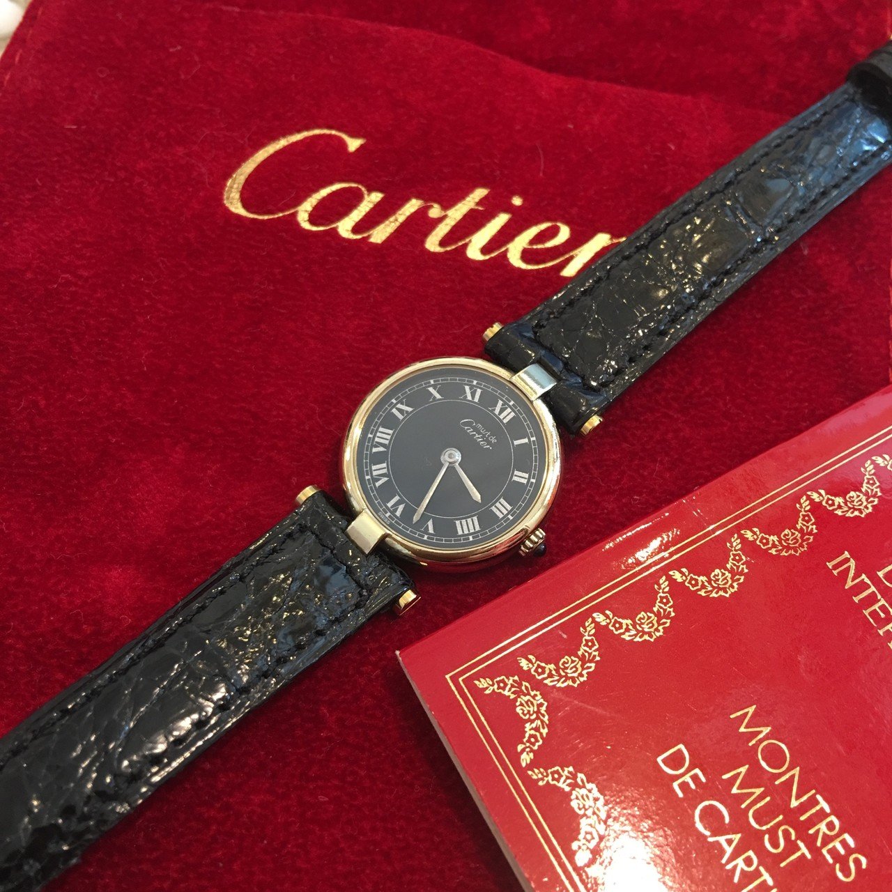 vintageカルティエの時計電池交換やってみた “must de Cartier 